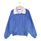 80s パタゴニア デカタグ USA製 シェルドシンチラ ヴィンテージフリースジャケット ブルー PATAGONIA サイズM 古着 DD0453