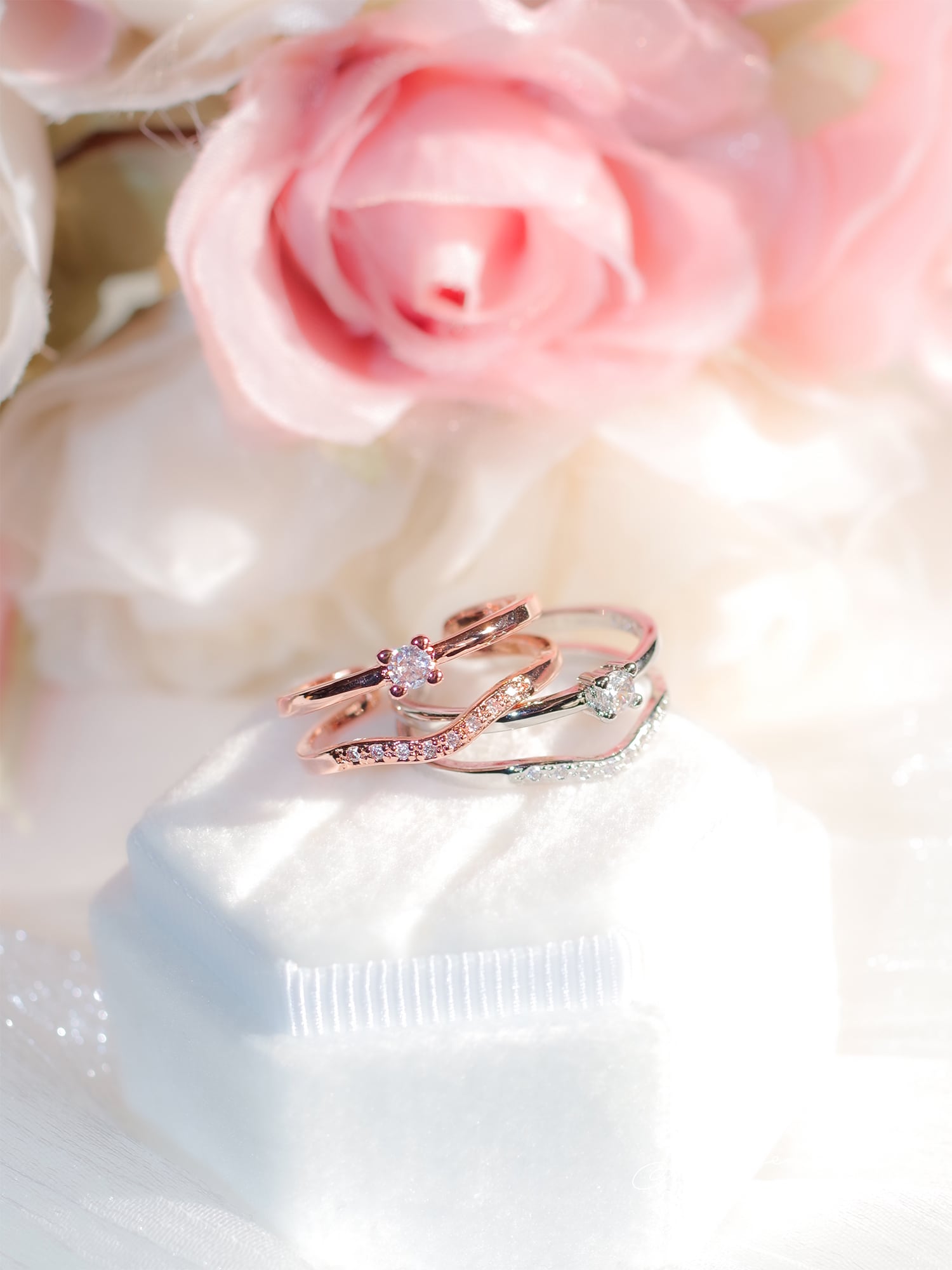 Zirconia layered ring