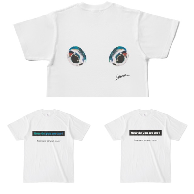 アオリイカ イカの目イラスト エギング ロゴ ホワイトver 釣りtシャツ Solemar Sunbaby