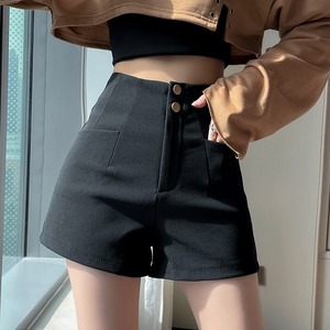 【送料無料】 Aライン ハイウエスト ショートパンツ l パンツ ズボン ショート ショート丈 膝上 ワイド ファスナー ポケット ポリエステル かわいい 大人可愛い きれいめ シンプル カジュアル 大人 上品 おしゃれ お洒落 大人女子 無地 春 夏 秋 冬 10代 20代 レディース 通勤 学生 通学 デート お出かけ 女子会 休日 旅行 着回し 普段使い 韓国 韓国系 オルチャン 美脚 脚長 サイズ S M L XL