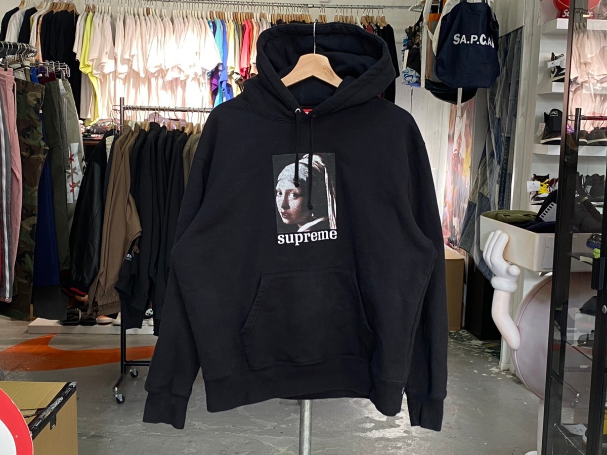 Supreme Pearl Hooded Sweatshirt BLACK MEDIUM 92.5KK1334 | BRAND  