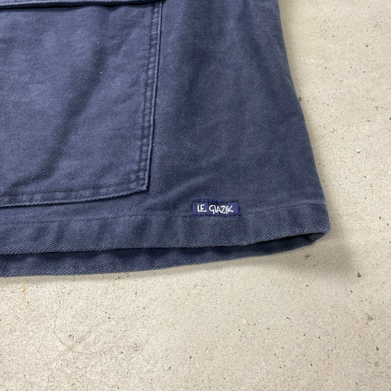 LEGLAZIK 内タグ付 フィッシャーマンシャツ フレンチワーク 