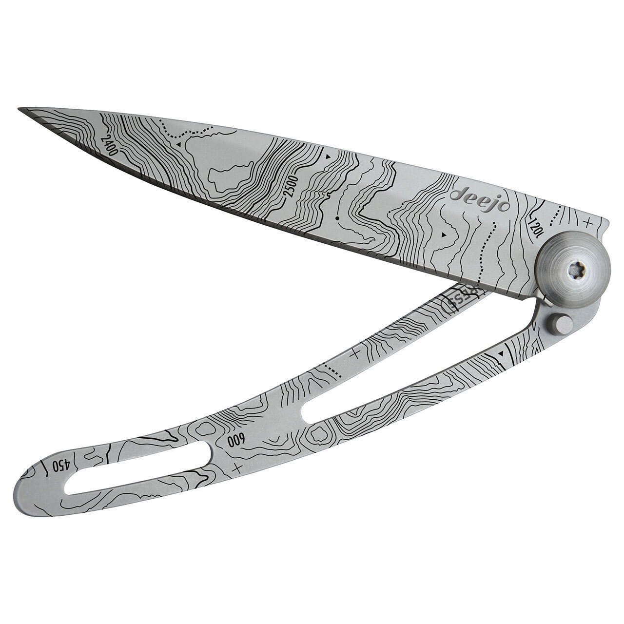 【deejo】Pocket Knife　tatoos 37g TOPOGRAPHY-NAKED