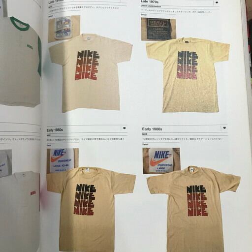 70's NIKE ゴツナイキ 4連 染み込み Tシャツ ベージュ 70's NIKE ゴツナイキ 4連 染み込み Tシャツ ベージュ