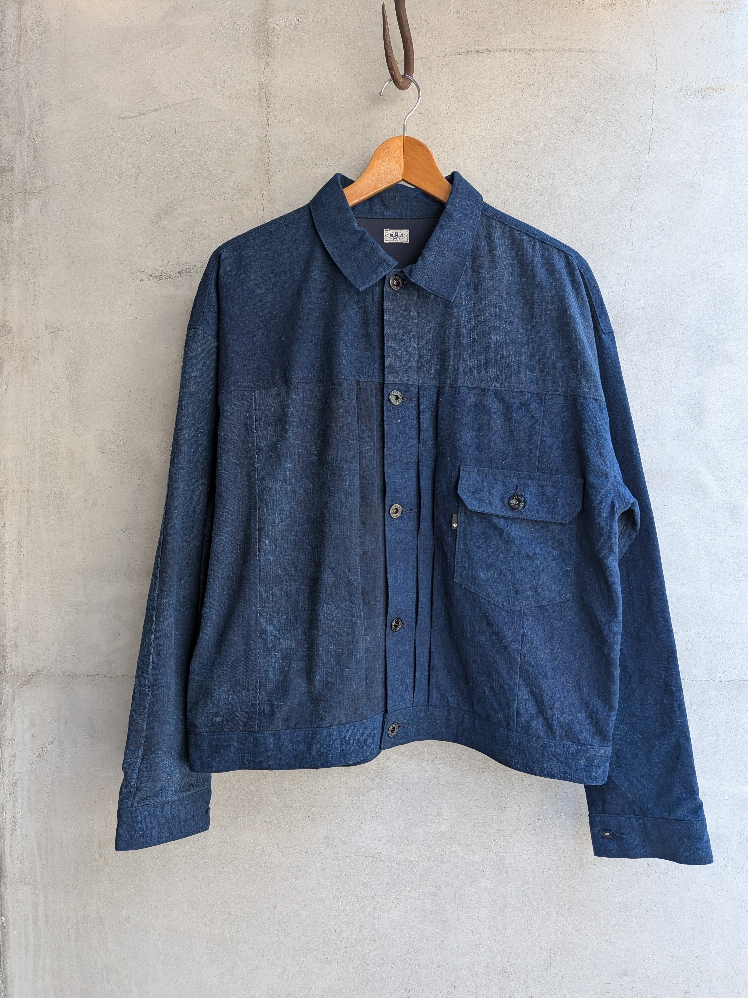 BAA COSTUME MFG. 1st MODEL JACKET NATURAL INDIGO FABRIC ⑩