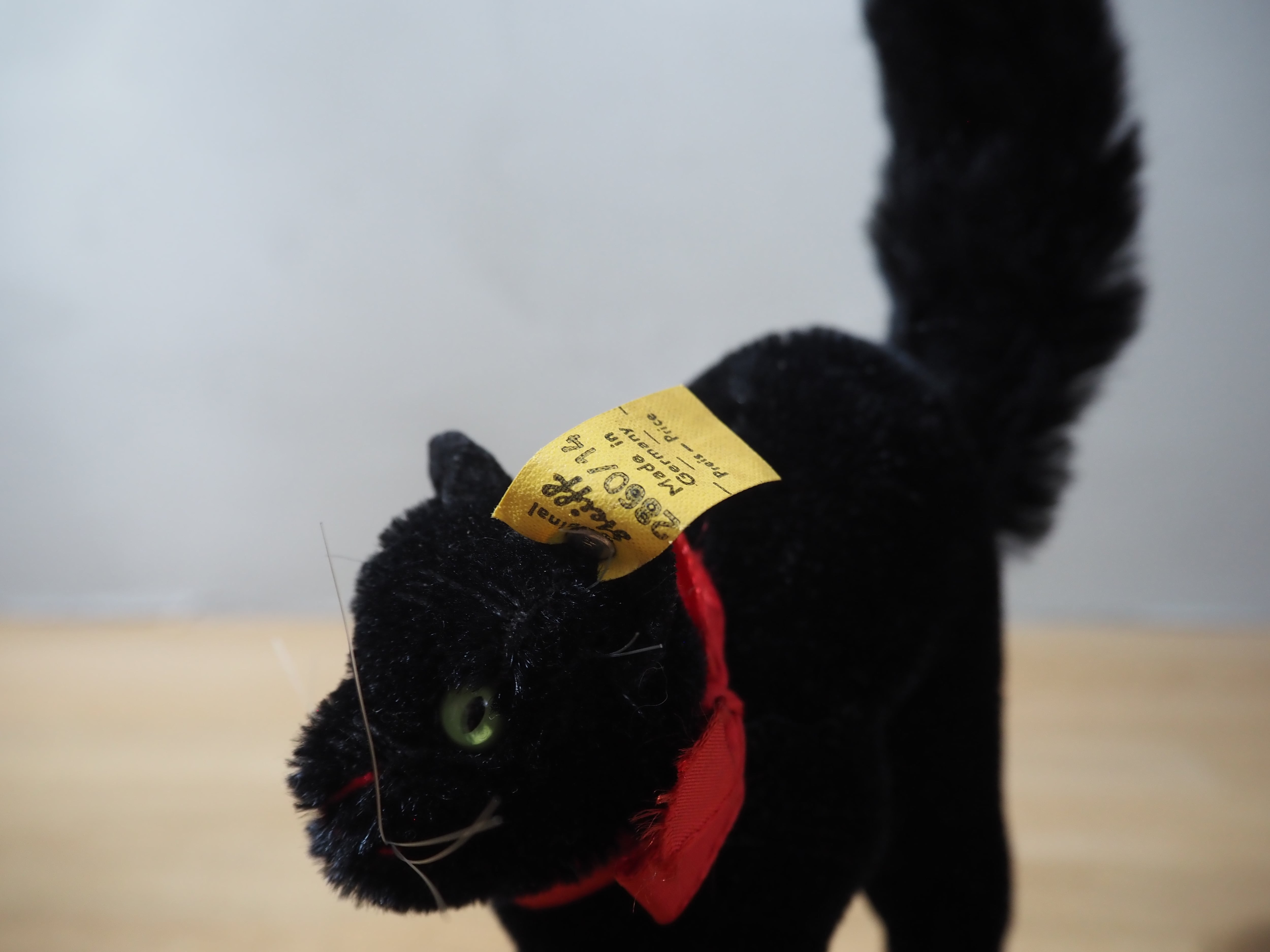 オールド シュタイフ ネコ トムキャット Steiff Black Tom Cat 14cm