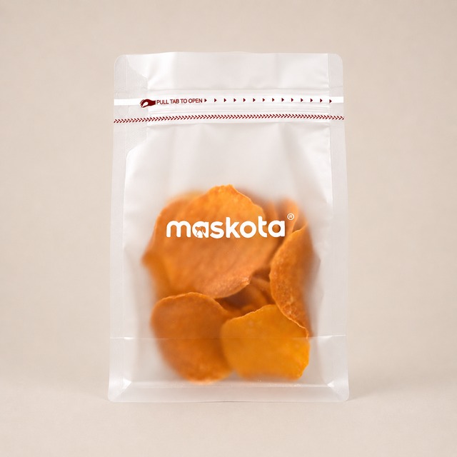 maskota 大人気 無添加 国産 鶏むね肉とカボチャ　クリスプ　ペットおやつ 80g