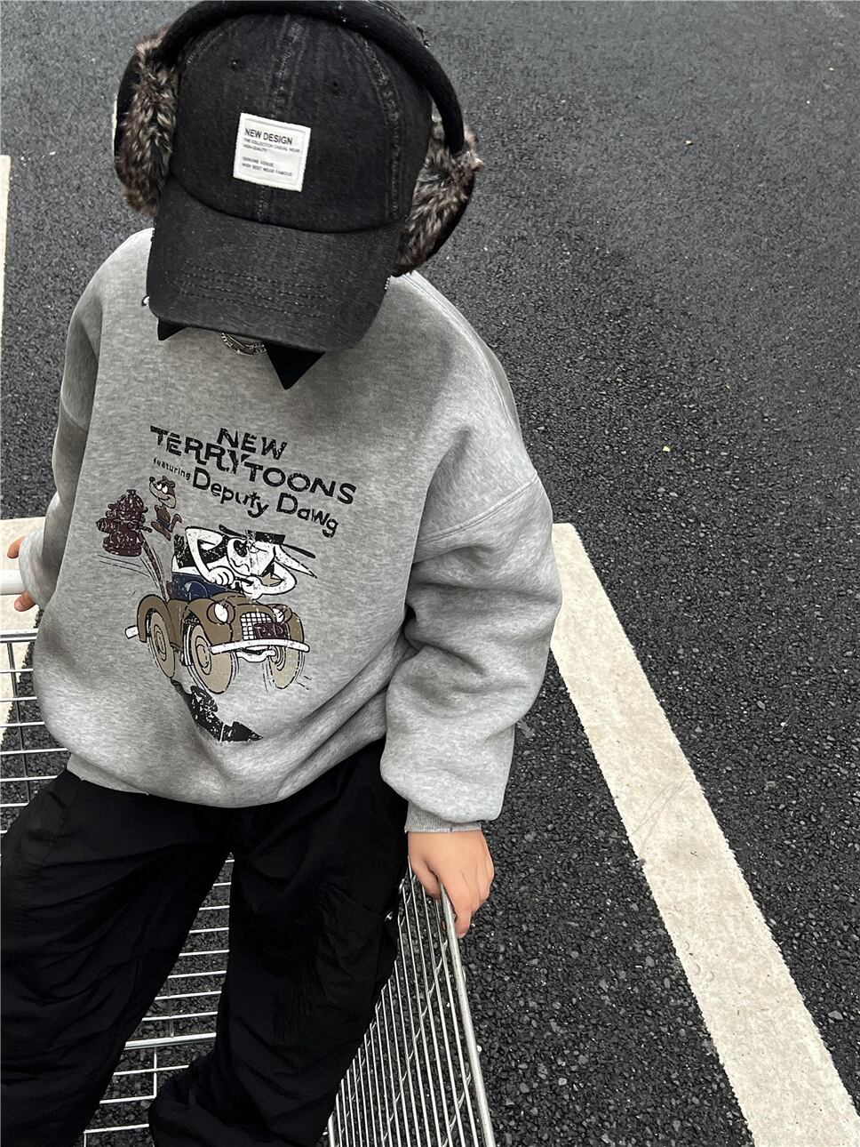 NEW TERRY TOONS裏起毛トレーナー