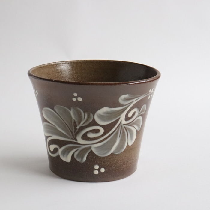 ＩＤ：Ｇ943195　アイスペール（やちむん） やちむん 陶眞窯 アイスペール 氷入れ イッチン Yachimun Ice bucket