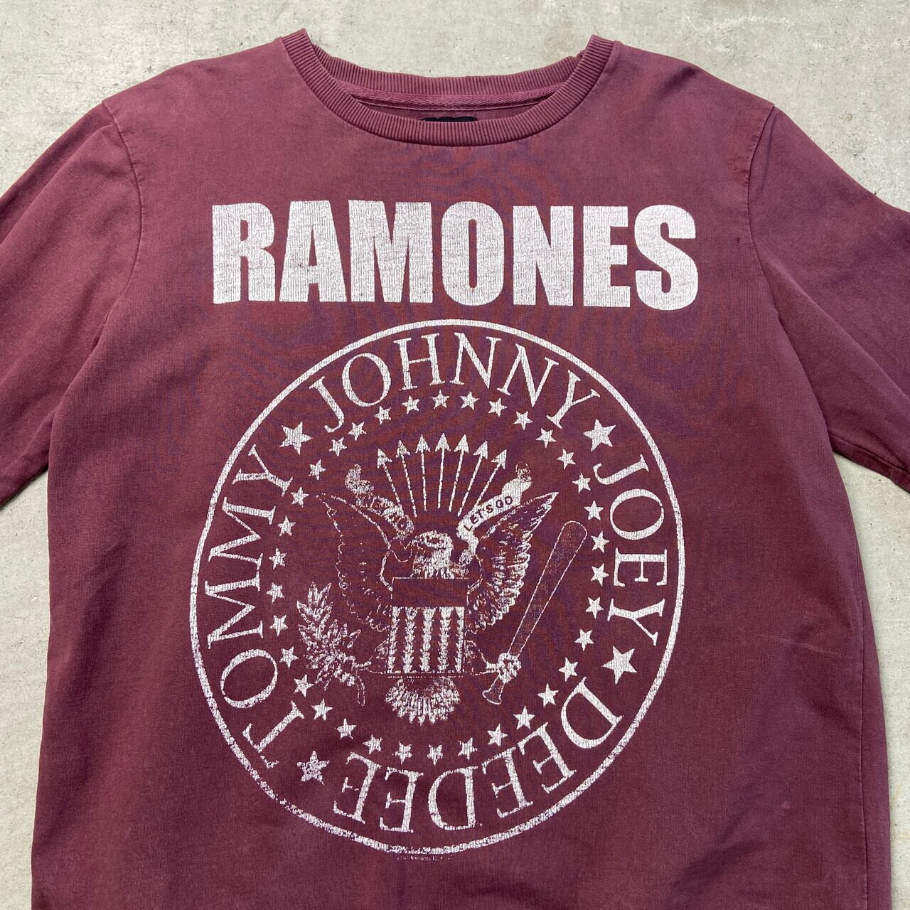 RAMONES ラモーンズ/ プリントスウェット/古着/バンT 00年代 RAMONES ラモーンズ プリント バンドスウェット メンズL 古着