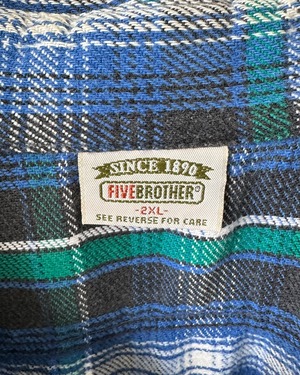 -Five Brother- Vintage 90s 2XL Flannel Shirt