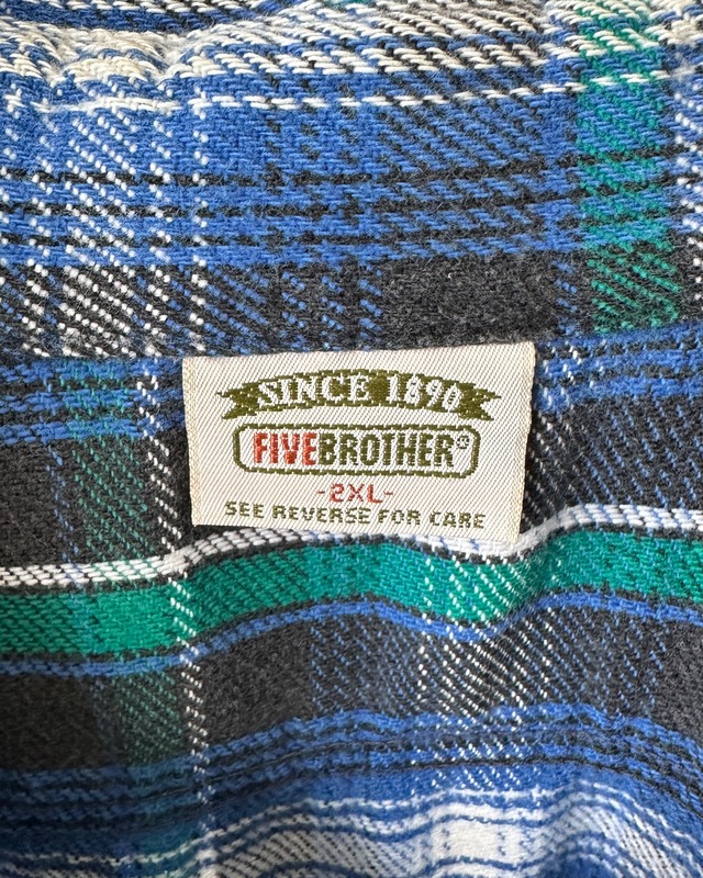 -Five Brother- Vintage 90s 2XL Flannel Shirt