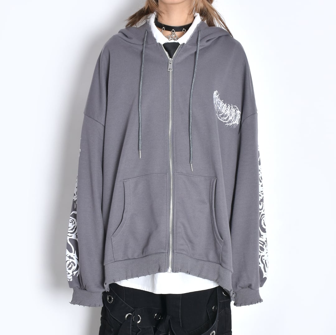 ROSE SKULL ZIPパーカーⅡ | VOLCAN&APHRODITE 公式通販