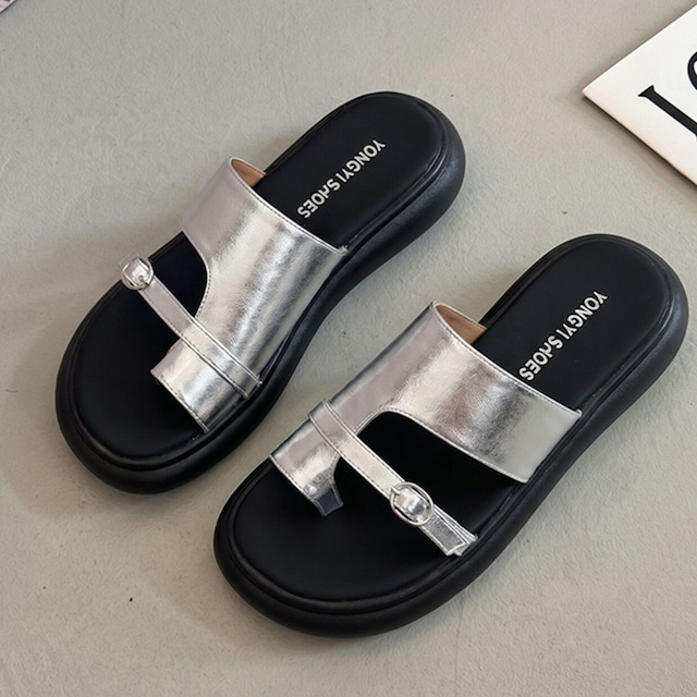 buckle thong sandals　バックルトングサンダル　J1919