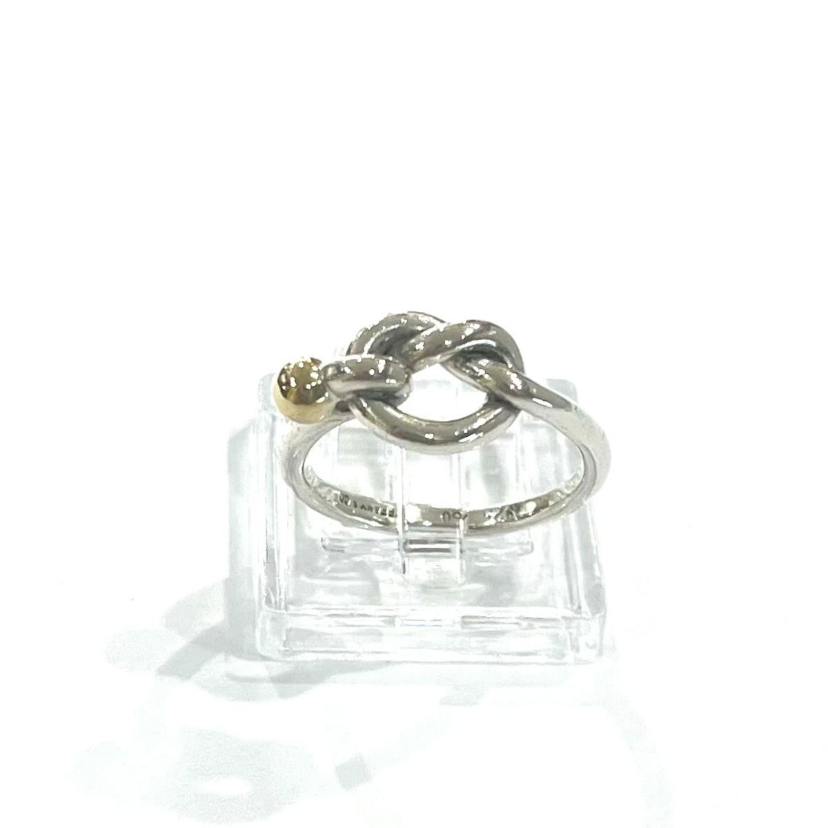 TIFFANY&CO】【12-13号】2399 結コンビツイストノットリングシルバー 