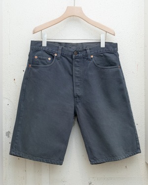 "Levi's" 641 02, garment dye denim shorts / Made In TUNISIA
