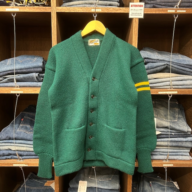 1960s PRINCETON WOOL CARDIGAN GREEN