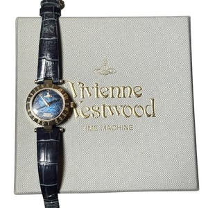 VIVIENNE WESTWOOD blue gradation orb dial quartz watch