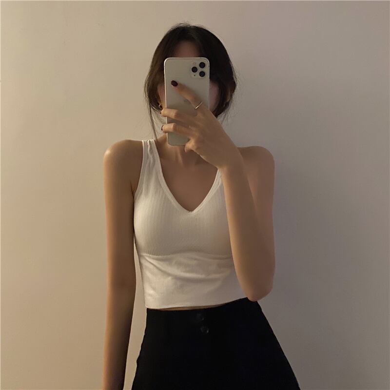 サマーショートホワイトバックトップス 夏物 ヨーロピアン ブラックストロベリース17200506408