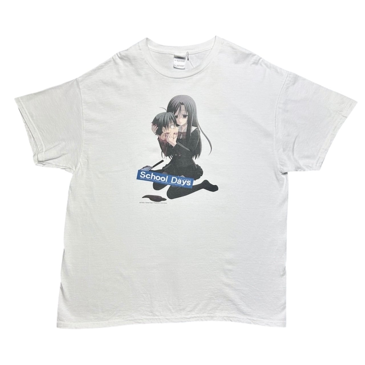10s School Days Tシャツ アニメ 古着 ヴィンテージ School days T-shirt | 古着屋 極楽家