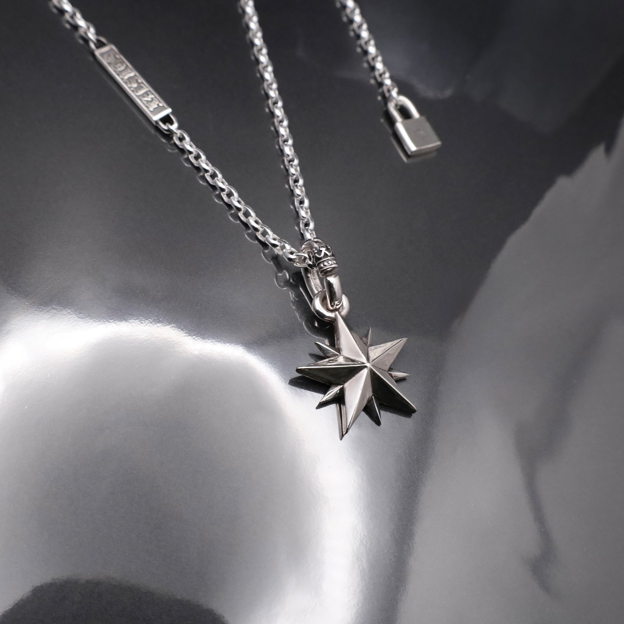 10P STAR #1 NECKLACE with GODSIZE® I.D. TAG / 10ピークススター #1 ネックレス ゴッドサイズ® I.D.タグ