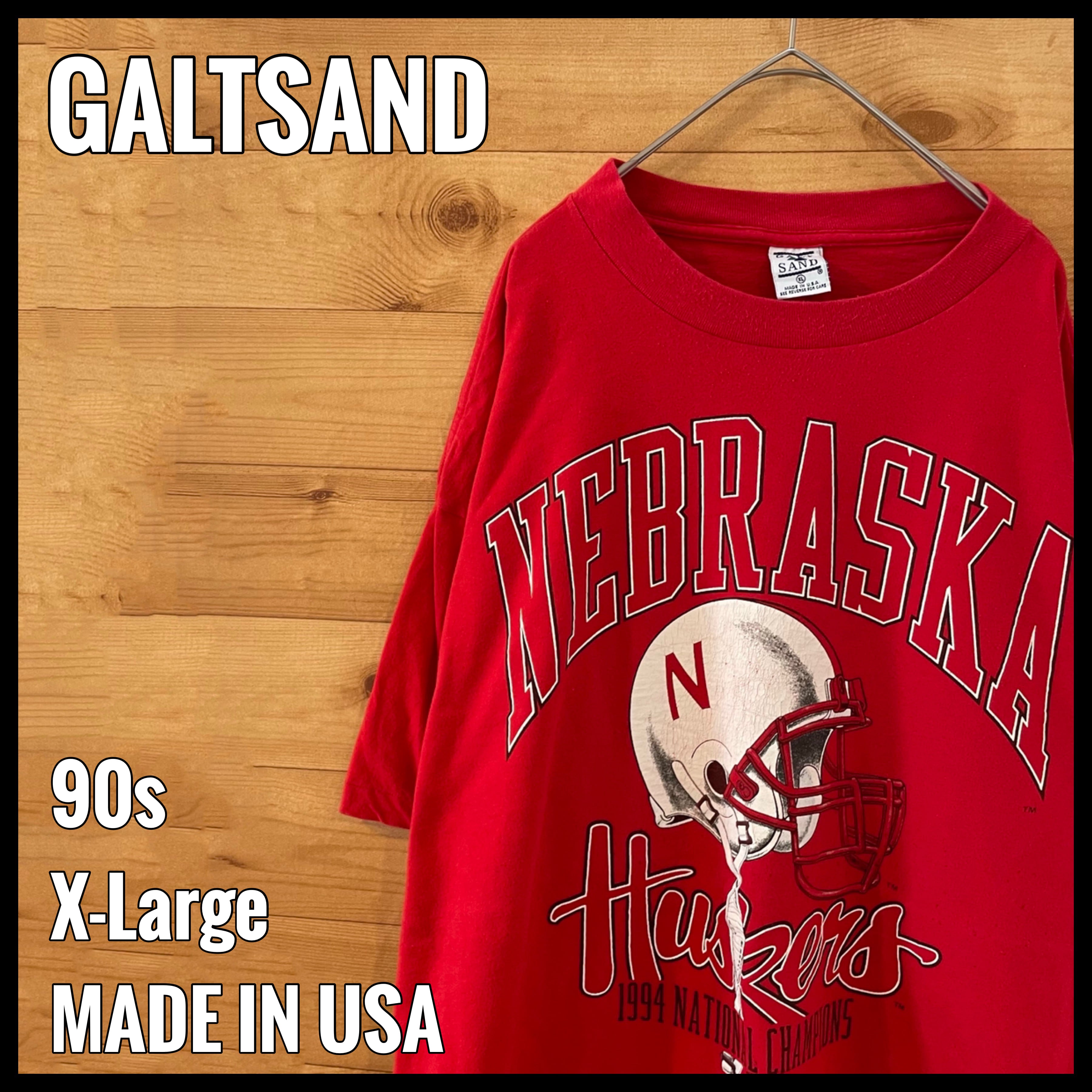 【GALTSAND】90s USA製 カレッジ Tシャツ ネブラスカ大学