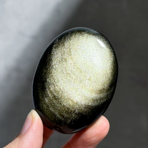 ゴールデンシーンオブシディアン パーム56◇Goldensheen obsidian◇天然石・鉱物・パワーストーン