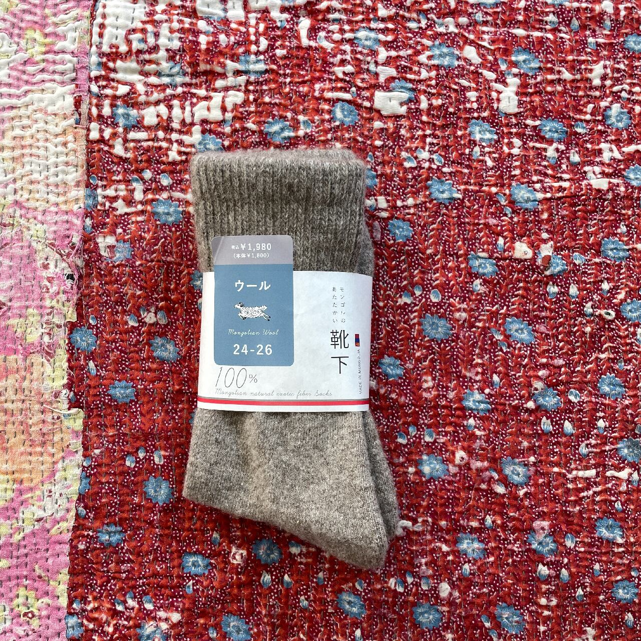ウールの靴下／毛100％タイプ｜グレー | 空飛ぶ羊 BASE webshop