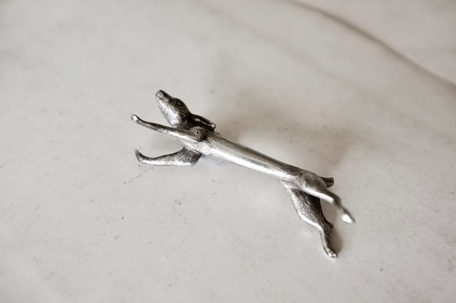 残4 フランス 永遠の硬化 うさぎのカトラリーレスト アンティーク