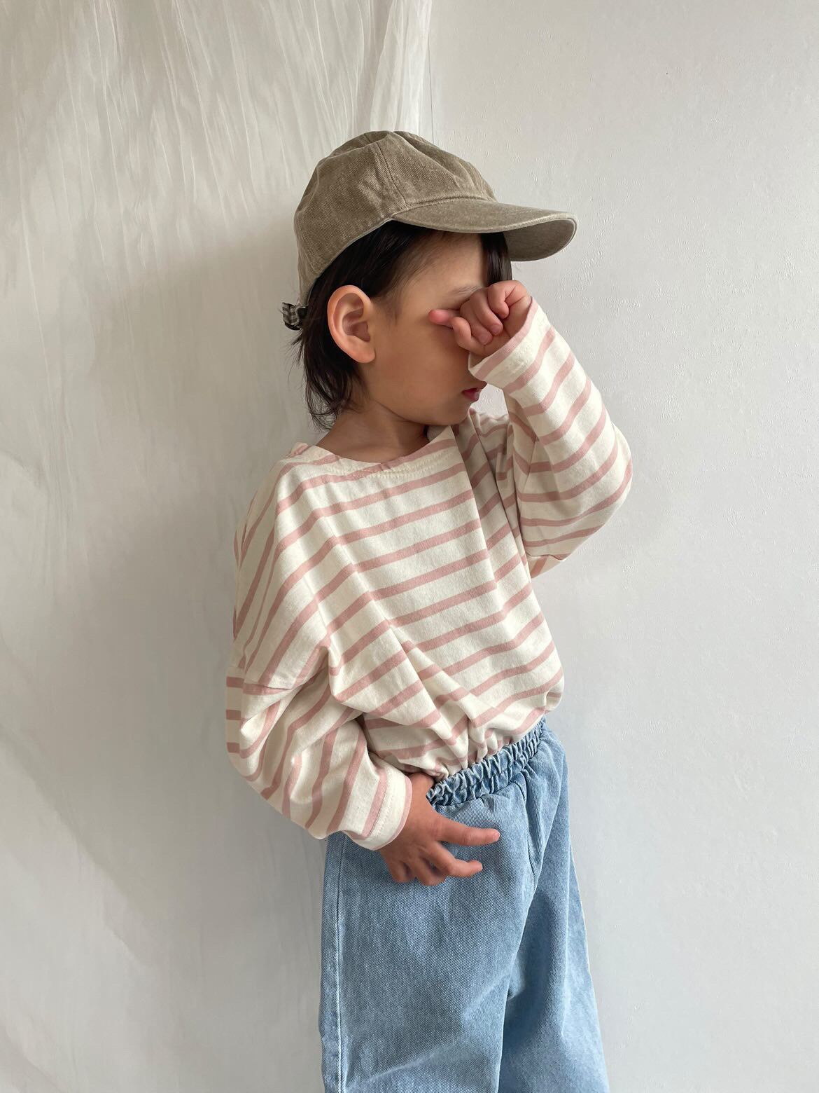 【即納】denim suspender&pants set / bonito