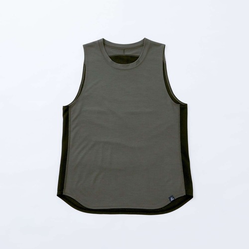 【ROUVER】Dry wool Tank Top / チャコール
