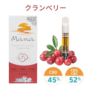 【クランベリー】CBD VAPE　カートリッジ 1ml（CBD リキッド ベイプ カートリッジ 電子タバコ）