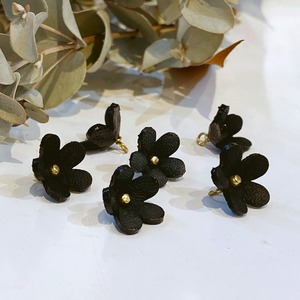 【アウトレット】ジャスミン(ピン付きタイプ）ブラック5個セット