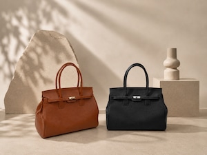 A-croire Grand Italian Leather Totebag