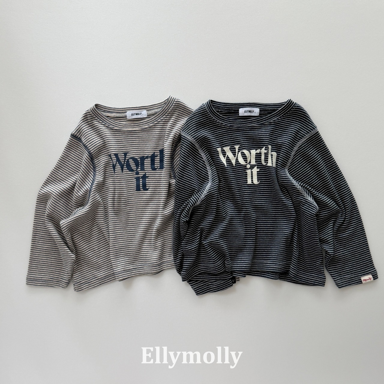 韓国子供服 / 26Autumn / ELLY MOLLY / ワースイットチェーンTシャツ / 秋服 *5~19*