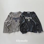 韓国子供服 / 26Autumn / ELLY MOLLY / ワースイットチェーンTシャツ / 秋服 *5~19*