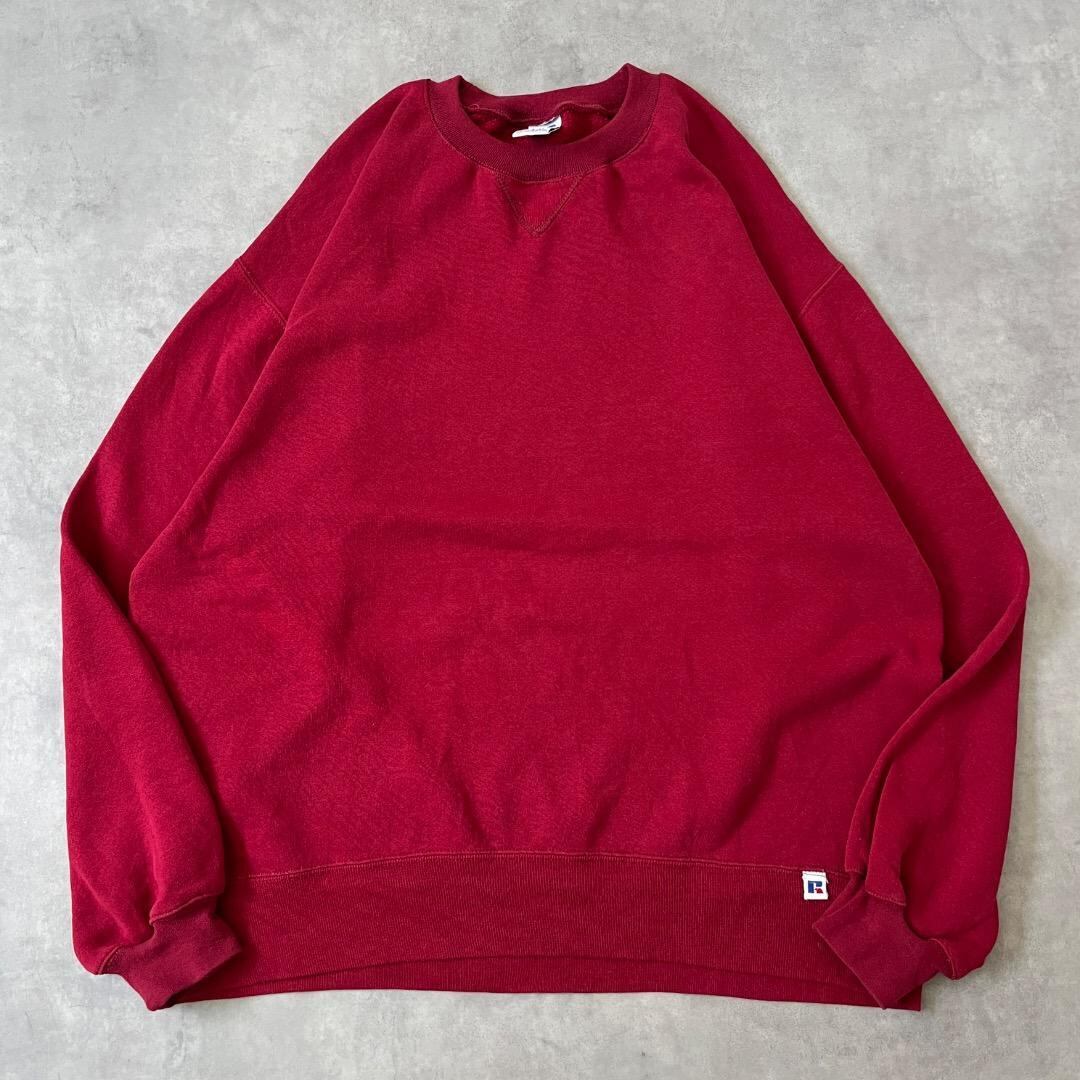 ラッセルアスレチック スウェット 古着 USA製 90s L 赤 17194