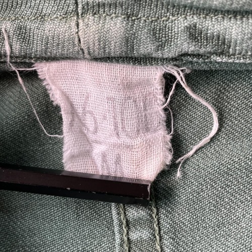 60-70s SONORCO 刺繍タグ グリーン コットンツイル フレンチワークジャケット 詳細写真4