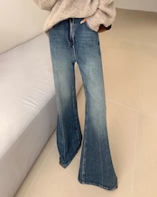 High waist flare Denim T20239