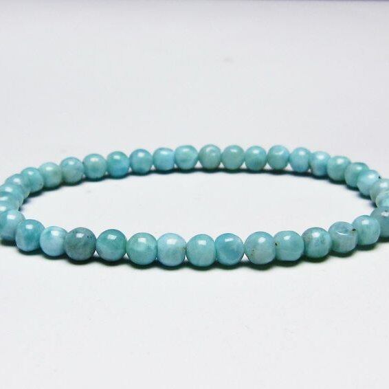 ラリマー ブレスレット 5mm 一点物 メール便可 [M便 1/10] 111-45357