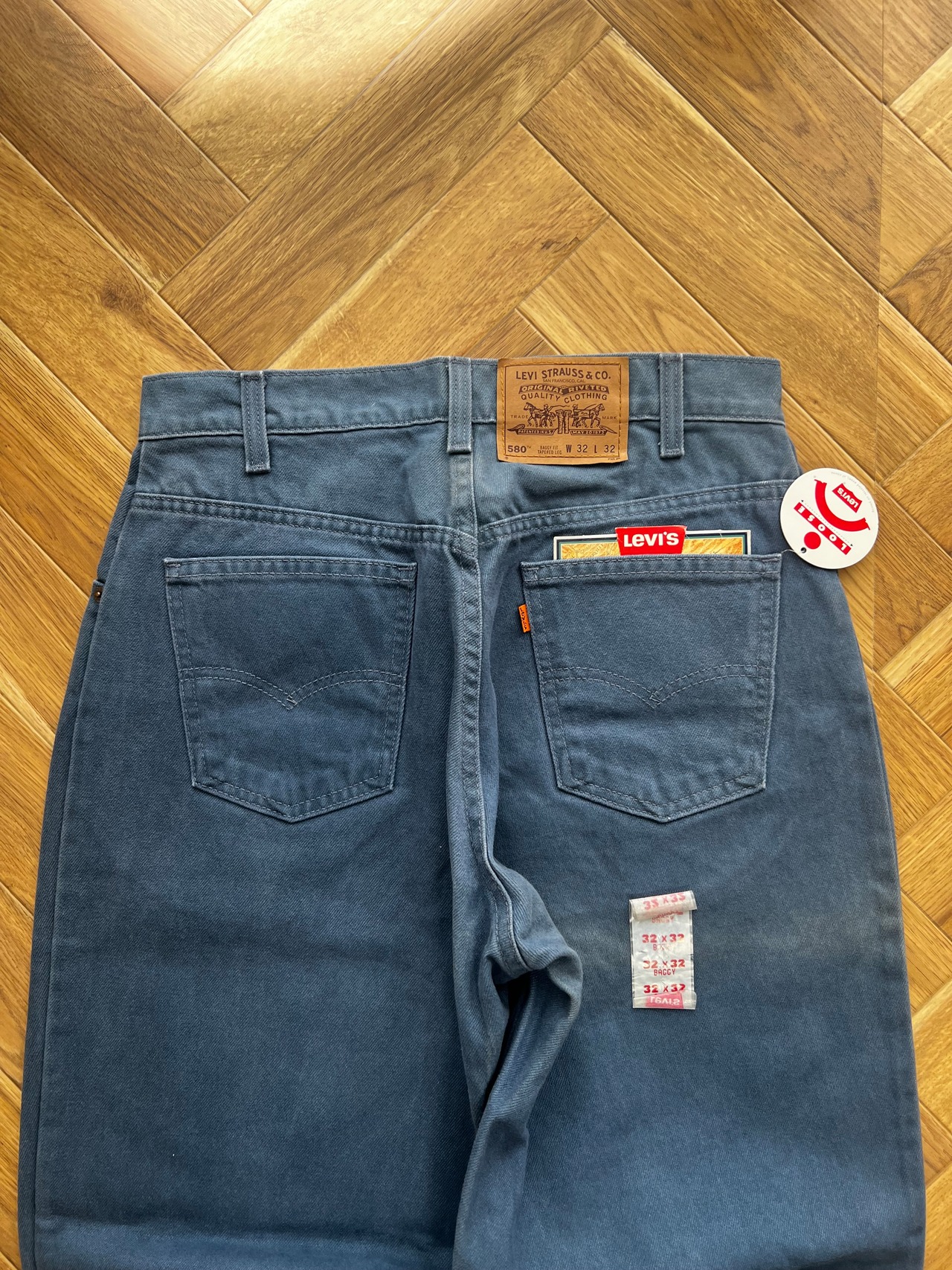 "Made In USA" DeadStock 1993s Levis 580 Baggy Fit