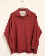 60s~ BRENT Acrylic×Wool Open Collar Shirt
