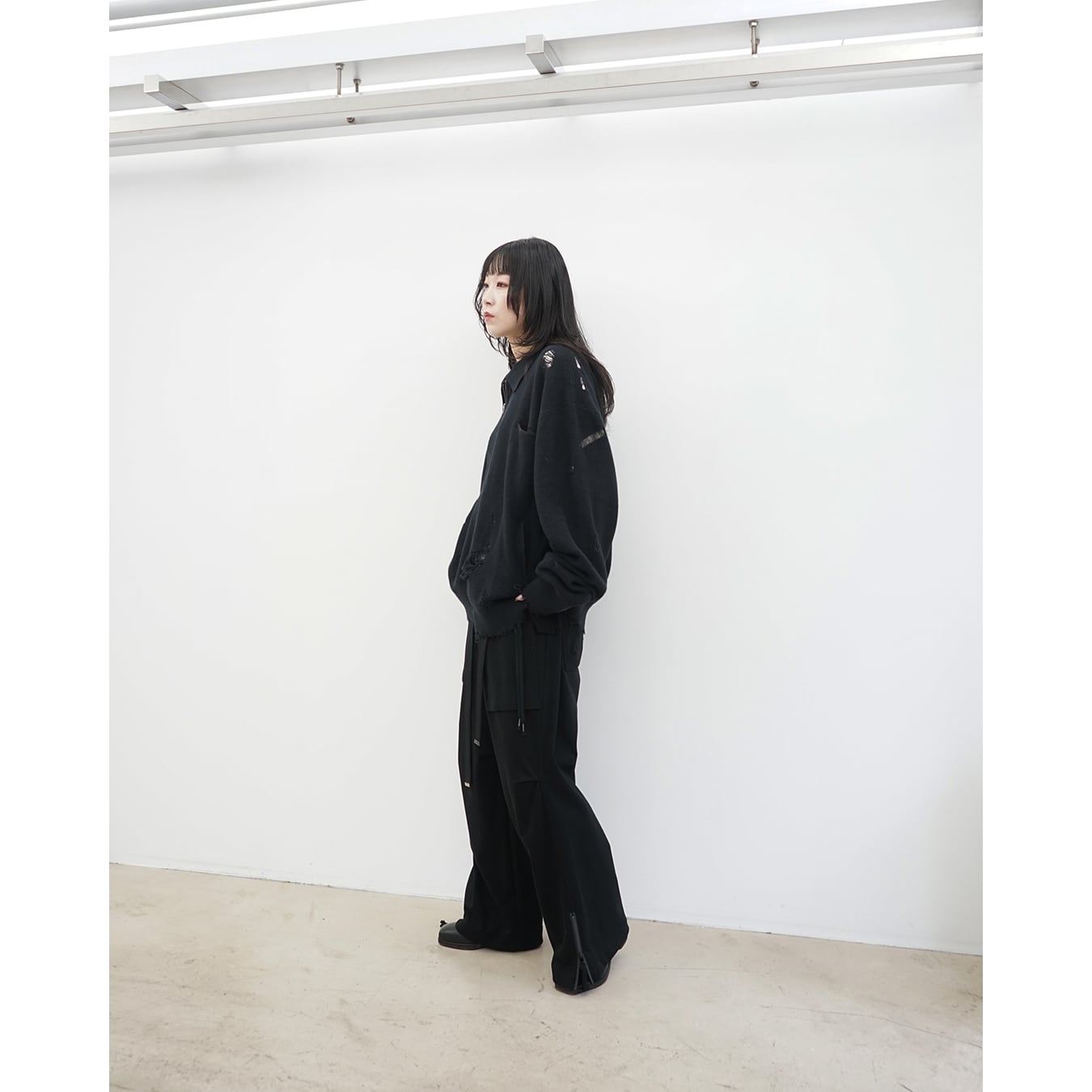 Professor.E ](プロフェッサーイー) 25FW-PE-KT-01 Destroyed Knit