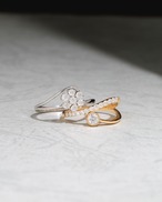 ダイヤモンド デザインリング H&C K18 / 0.161ct / 0.220ct