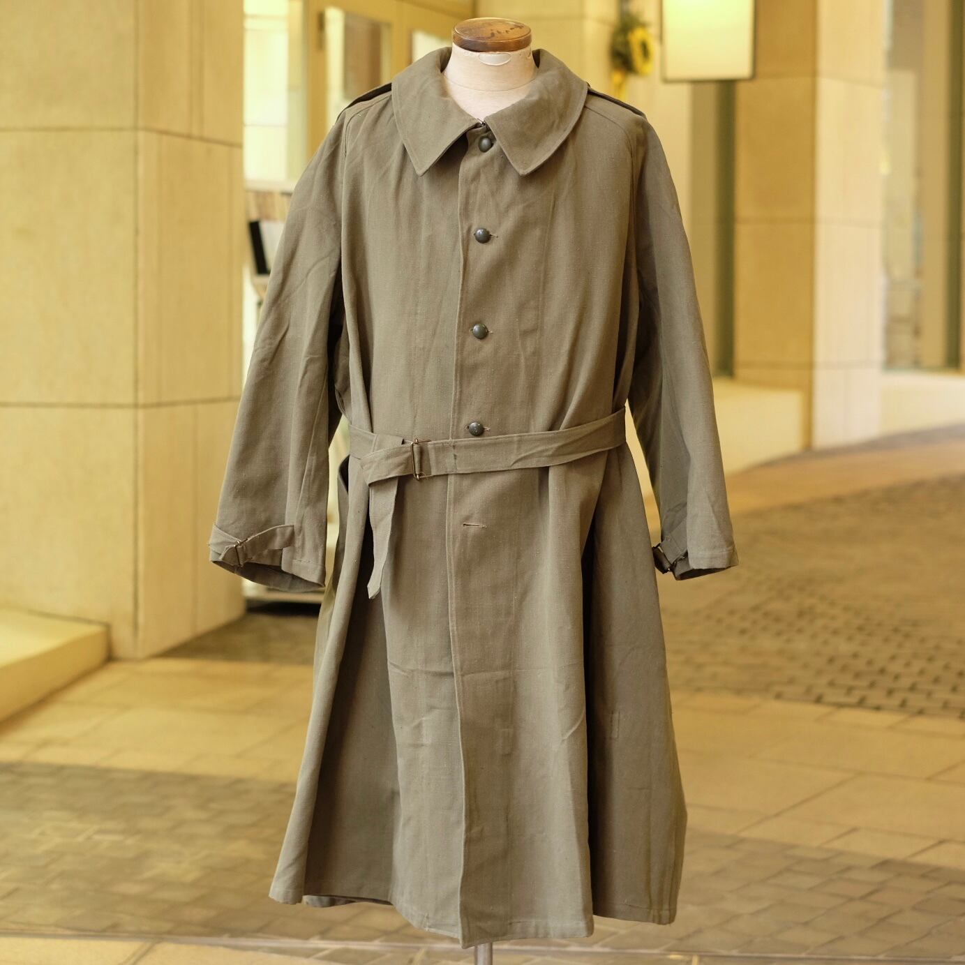 40～50's FRENCH ARMY MOTORCYCLE COAT DEAD STOCK - 1 ...