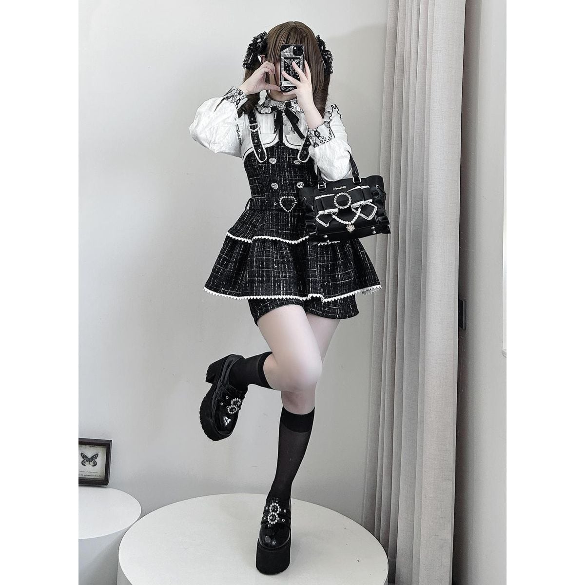 地雷系・量産型チェック柄JSKセットアップ：JSK | Maiden's Rêve