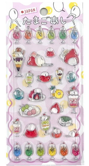 [即日発送]たまごあしぷっくりシール　コンプリートセット