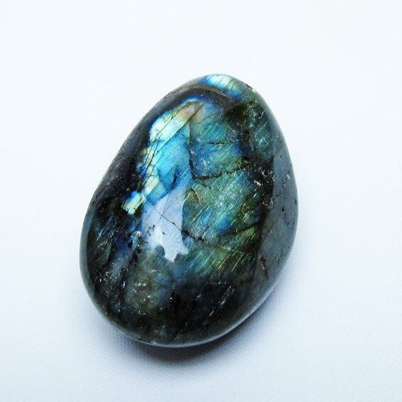 ラブラドライト 原石 タンブル 一点物 171-6208