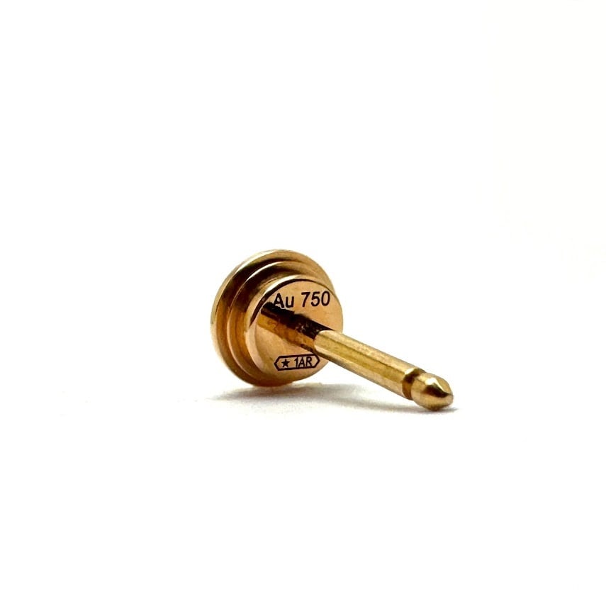 中古A】カルティエ ダムール イヤリング ピアス ミディアム K18 ピンク