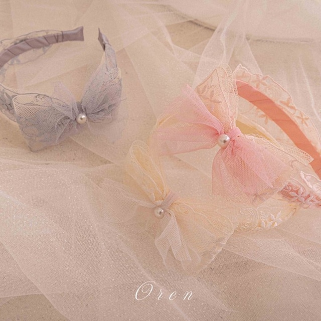 【取寄】oren|seriel ribbon headband|セリエルリボンカチューシャ|FREE|baby&kids|26 spring